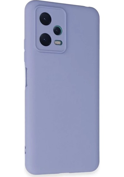 Newface Xiaomi Redmi Note 12 5g Kılıf Nano İçi Kadife Silikon - Lila