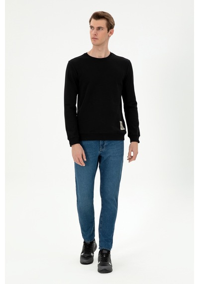 U.S. Polo Assn. Erkek Regular Fit Bisiklet Yaka Siyah Sweatshirt 50293471-VR046 U.S. Polo Assn. Erkek Regular Fit Bisiklet Yaka Siyah Sweatshirt 50293471-VR046
