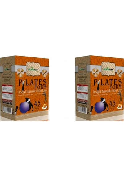 Hekimhan Bitkisel Pilates Form Doğal Karışık Bitki Süzen Poşet Çay 2'li 45 x 2 G