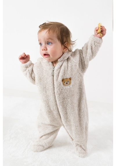 Welsoft Peluş Unisex Fermuarlı Kışlık Bebek Uyku Tulumu Çocuk Tulumu Çocuk Kostümü Tlmayk 001