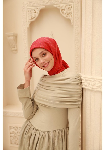 Silk Home Organik Eşarp 79015-31 Pembe, Kırmızı, Yeşil