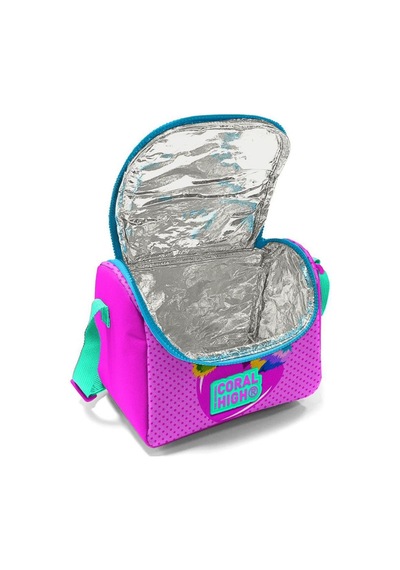 Coral High Kids Pembe Mavi Simli Kedi Desenli Usb'li 3 Lü Okul Çanta Seti Set0124301 Çok Renkli
