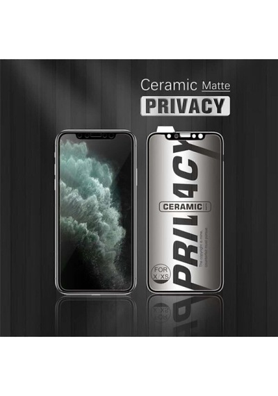 Xiaomi Redmi Note 8 Pro Gizlilik Filtreli Privacy Mat Seramik Hayalet Ekran Koruyucu Yandan Görünmez