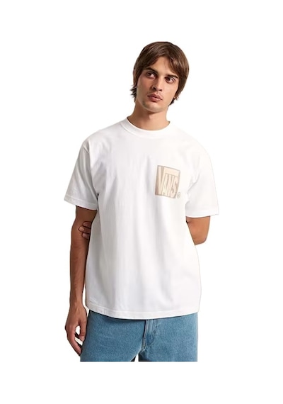 Vans Stretch Stack Crackle Ss Tee Erkek Beyaz T-shirt - Vn000swe