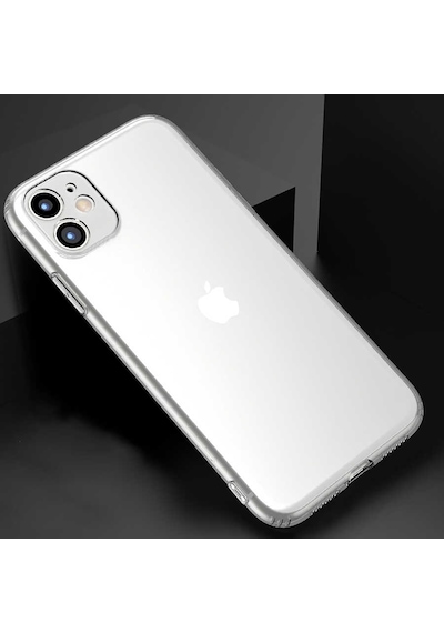 Apple Uyumlu iPhone 11 Zore Kamera Korumalı Süper Silikon Kılıf-renksiz Renksiz