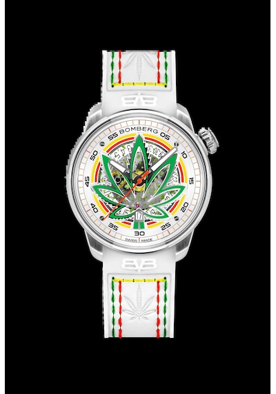 Bomberg Ct43ass.30-4.11 Erkek Kol Saati İsviçre Yapımı Otomatik Güç Ve Tasarım Gümüş