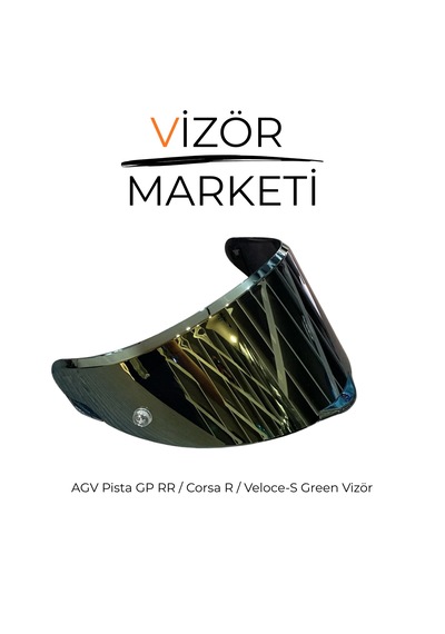 Pista Gp Rr Green Vizör Cami Voluce , Corsa Ile Uyumludur