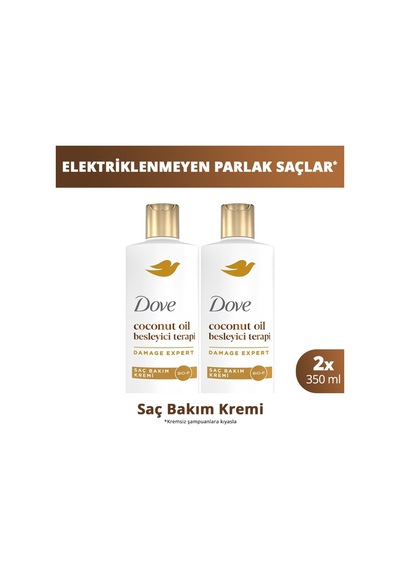 Saç Bakım Kremi Coconut Oil Besleyici Terapi 350 Ml X2