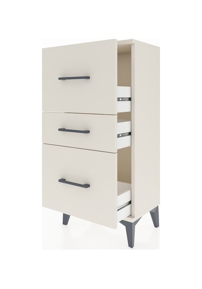 Arges Komodin 3 Çekmeceli 44x30x96 Aytaşı-aytaşı Aytası