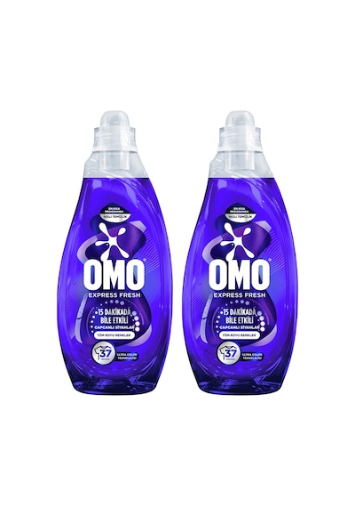 Omo Express Fresh Capcanlı Siyahlar Tüm Koyu Renkler Sıvı Çamaşır Deterjanı 1480 Ml X2 Diğer