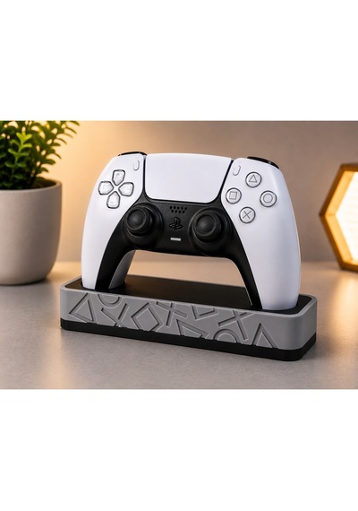 Veriqo 3d Ps5 Dualsense Uyumlu Oyun Kolu Standı Gamepad Tutucu Controller Standı Gri
