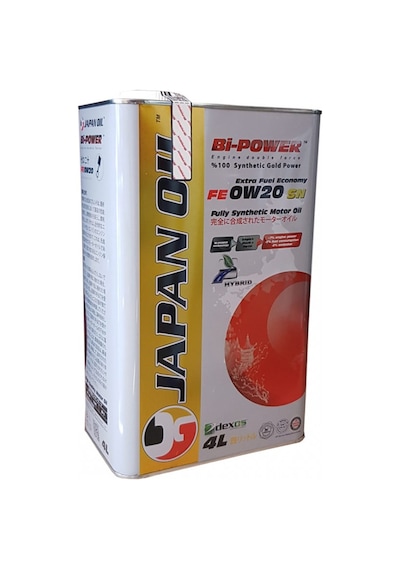 Japan Oil Bi-Power Dexos1 0W-20 Tam Sentetik Motor Yağı 4 L