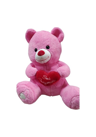 Uçar Oyuncak Pk 25 45 Cm Pembe Kalpli Ayı Ucr-004 Çok Renkli