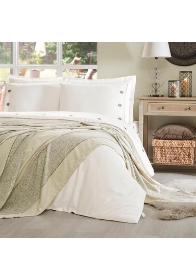 Özdilek Çift Kişilik Gelin Seti Calais Krem