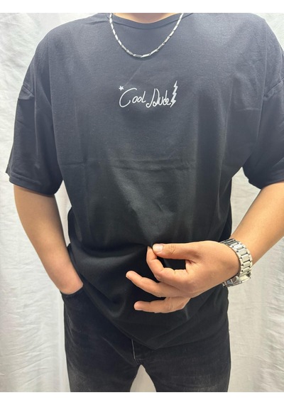Startmore Arasmen Premium Oversize Unisex Basic T-shirt Siyah