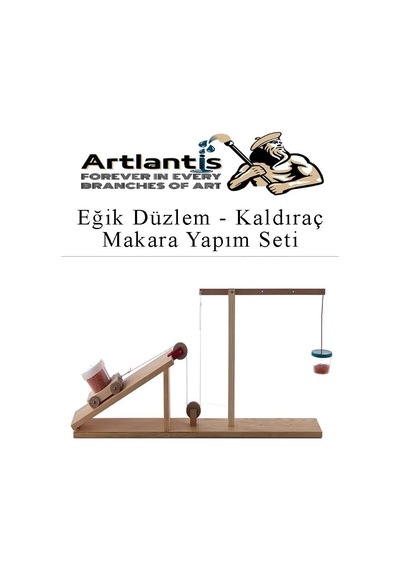Artlantis Eğik Düzlem Kaldıraç Makara Bileşik Basit Makine Yapım Seti 1 Paket Okul Deney Fizik Deney Seti 37 Parç Genel
