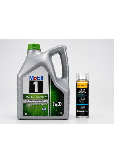 Mobil 1 Esp Lv 0w-30 Motor Yağı 5 L + Klima Bombası 200 ML