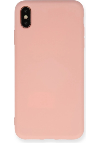 Gld-spt- Newface Apple Uyumlu iPhone Xs Max Kılıf Nano İçi Kadife Silikon - Pembe
