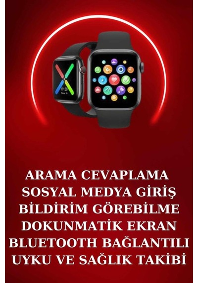 Yeni Nesil Akıllı Saat Ve Ucuz Kaliteli Bluetooth Kablosuz Kulaklık Amoled Ekran Siyah