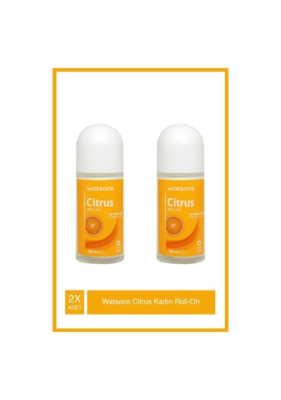 Watsons Narenciye Aromalı Kadın Roll-On Deodorant 2 x 50 ML