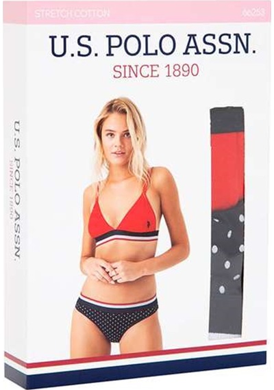 U.S. Polo Assn. U.s Polo Assn. 66253 Kadın Büstiyer Slip Takım-kırmızı Kırmızı