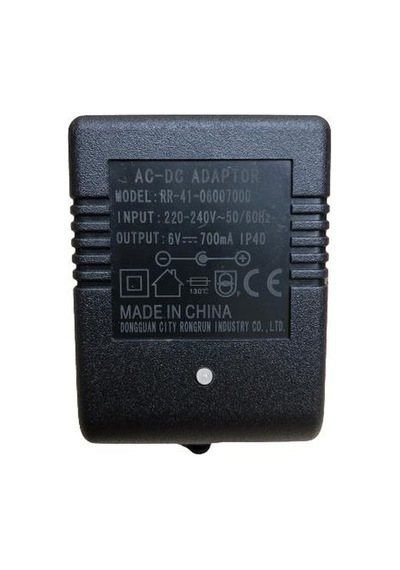 6 Volt 700mah 0,7 Amp 5.5x2.5 Trafolu Led Göstergeli Şarj Adaptörü