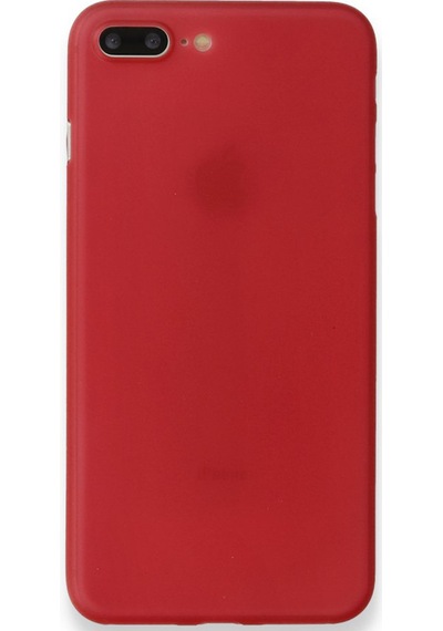 Apple iPhone Uyumlu  8 Plus Uyumlu Kılıf Pp Ultra İnce Kapak - Kırmızı