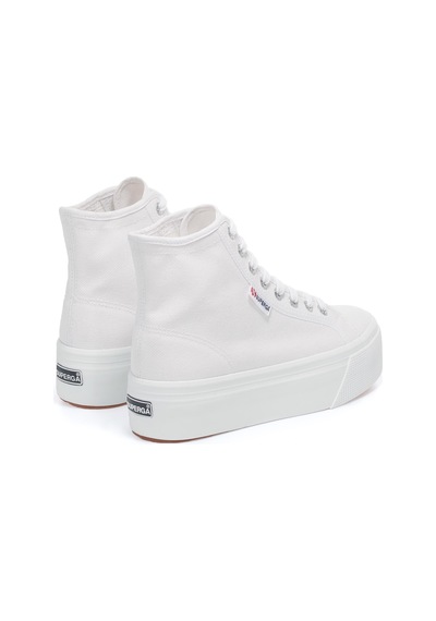 Superga 2708 Hi Top Kadın Beyaz Bilekli Sneaker Beyaz-137