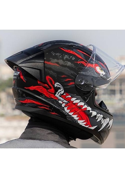 Ls2 Rapıd 2 Race Kaıju Fullface Motosiklet Kaskı Siyah