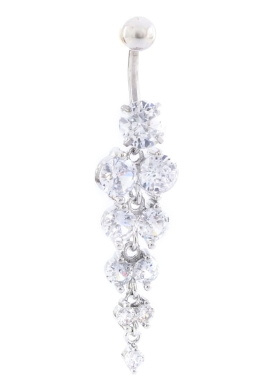 Ferizz 316l Çelik Çoklu Zirkon Taşlı Piercing Prc-225