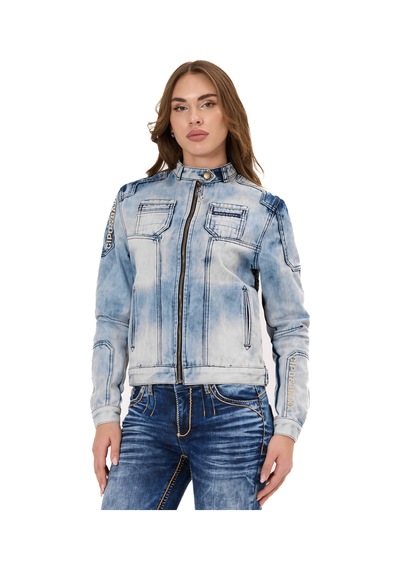 Wj233 Kadın Kot Ceket Modern Kesim & Şık Detaylarla Trend Görünüm Iceblue