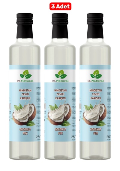 3 Adet Hindistan Cevizi Karışımı 250 Ml Şurup Coconut Mix