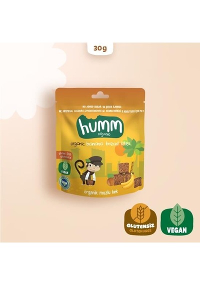 Organik Glutensiz Vegan Muzlu Kek 30 Gr