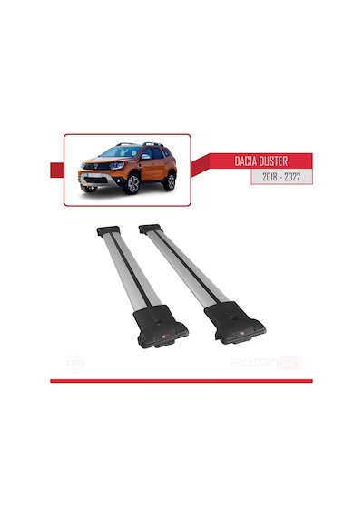 Dacia Duster 2018 Ve Sonrası Fly Model Ara Atkı Tavan Barı Gri (417933569)