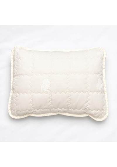 %100 Woolmark Doğal Yün Bebek Uyku Yastığı Tela Çantalı 35x45 CM