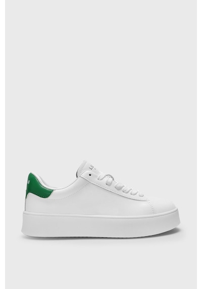 Lufian 121230053 Adel Beyaz-yeşil Kadın Günlük Sneaker Beyaz - Yeşil