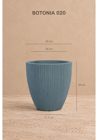 Bostann Dekoratif Saksı - Botonıa 020 - 30l - Gri 30 Lt