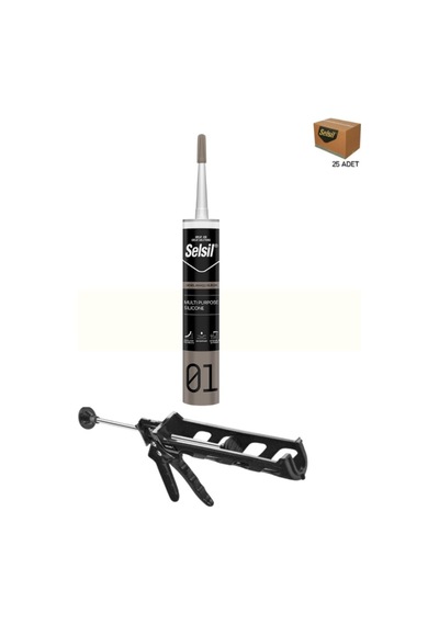 Beyaz Silikon 280 Gr. İle Hızlı Ve Güçlü Yapıştırma Renkli