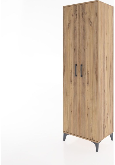 Hyperion Dolap 5 Raflı 2 Kapaklı 60x44x195 Çam-çam Çam