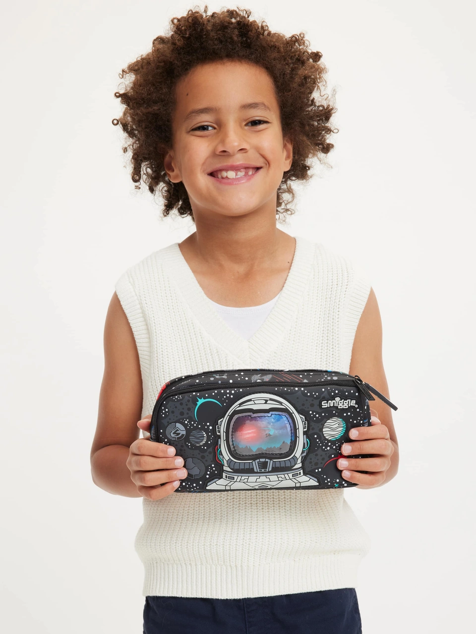 Smiggle - Eclipse Çift Gözlü Kalem Kutusu Desenli