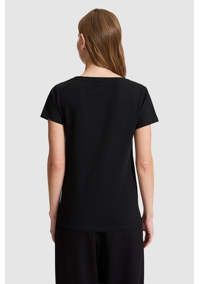 U.s. Polo Assn. Kadın Siyah Tişört Basic 50321817-vr046