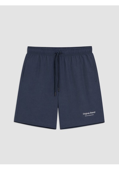 Lcw Swımwear İndigo Kısa Boy Baskılı Erkek Deniz Şortu