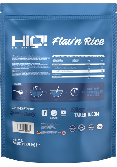 Hıq Flav'n Rice 840g Strawberry Flavored