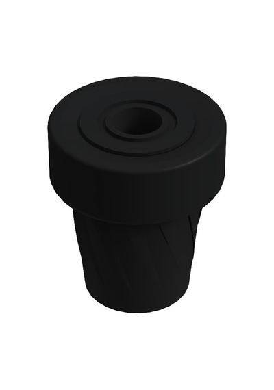 Cateksss Baston Lastiği Kanedyen Koltuk Değneği Lastiği 19 Mm Siyah - Yürüme Aparatı & Bastonlar - 48 Li Paket