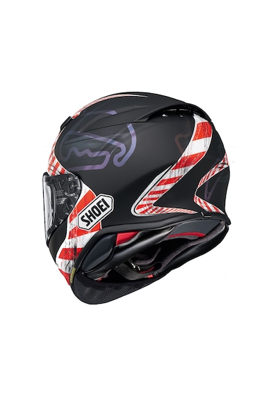 Shoeı Nxr 2 Knee Down Tc-5 Kapalı Kask Beyaz - Kırmızı - Siyah