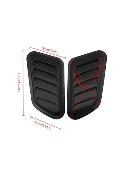 Piano Black Kaput Üstü Havalandırma Izgarası Kaput Üstü Body Kit
