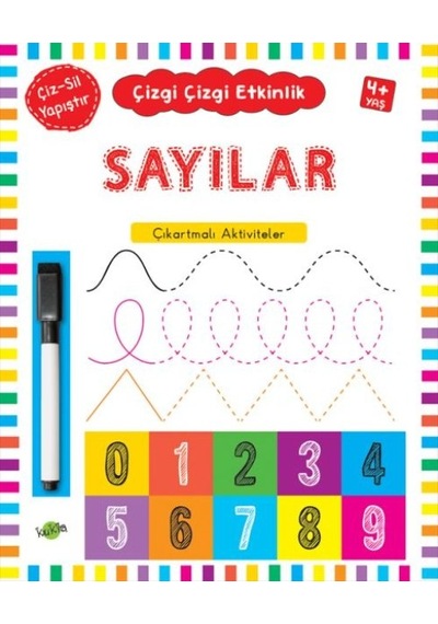 Çizgi Çizgi Etkinlik - Sayılar 4+ Yaş - Yqbx-881127