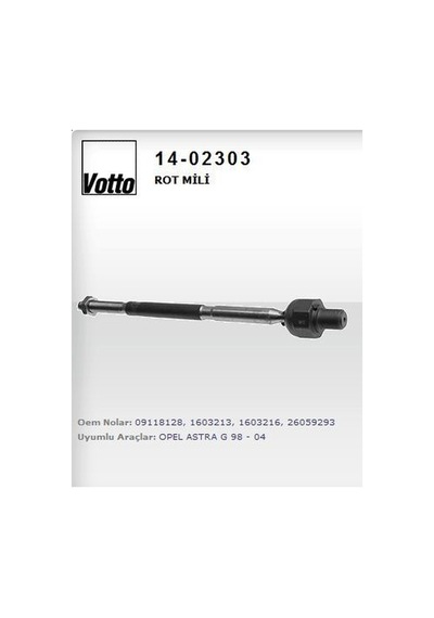 Rotmili Votto 1402303 Opel Astra G / Astra H / Zafira