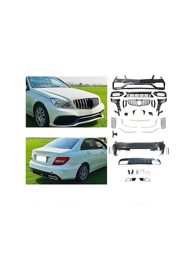 Mercedes W204 Amg 2011-2013 Dönüşüm W205 Body Kit, Pdcli: Arka, 2