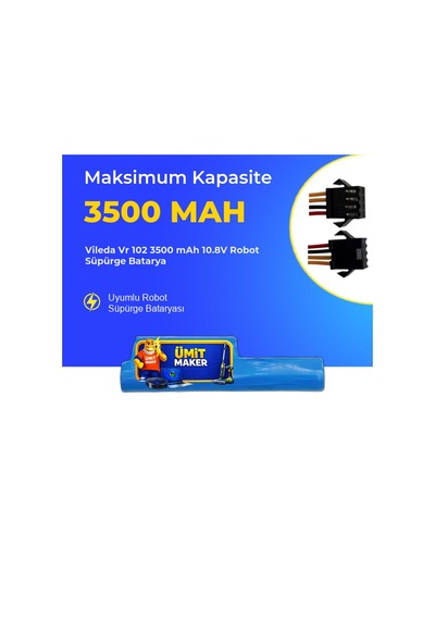 Vileda Vr 102 3500 Mah 10.8v Robot Süpürge Batarya